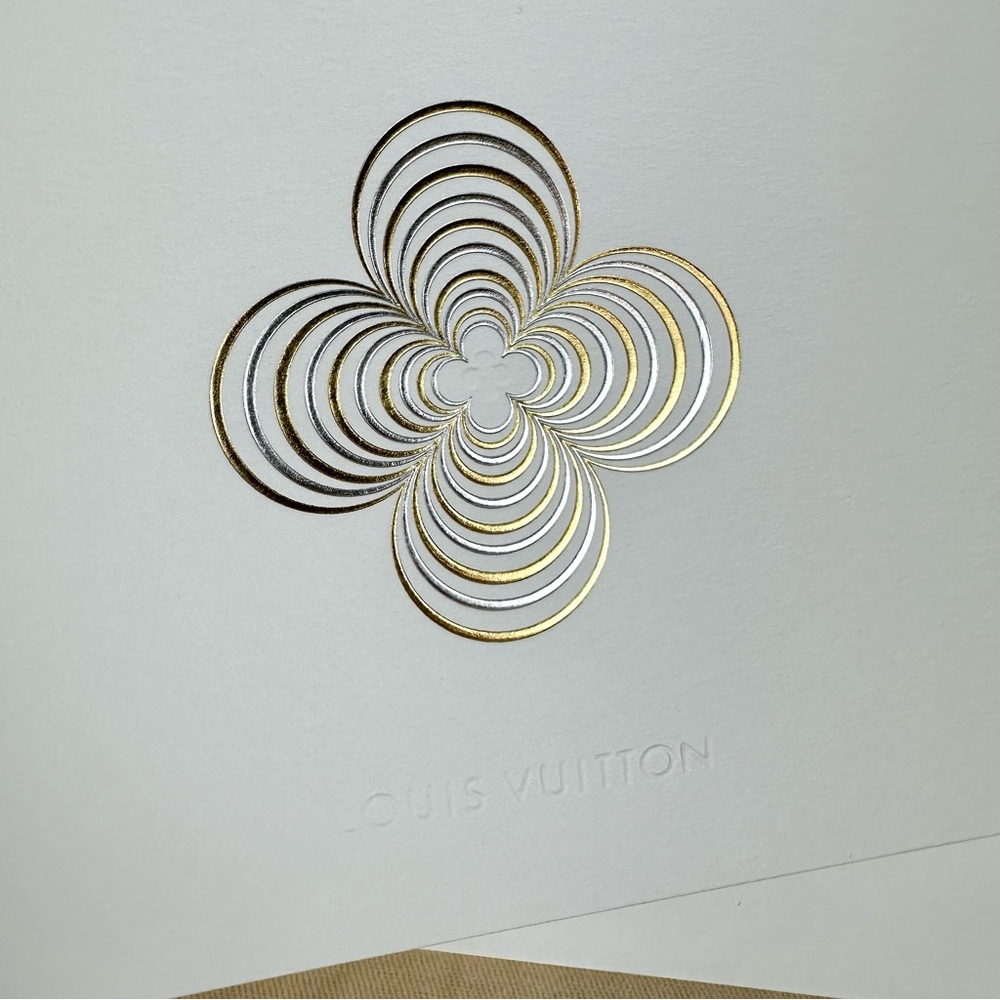Louis Vuitton GORGEOUS Season’s Greetings large holiday card and envelope - Picture 3 of 7